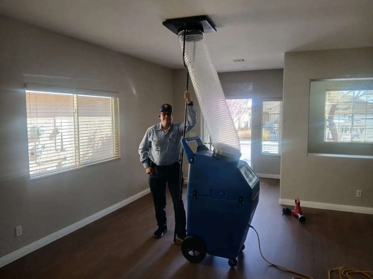 Professional Dryer Vent Cleaning work inside a Peabody home